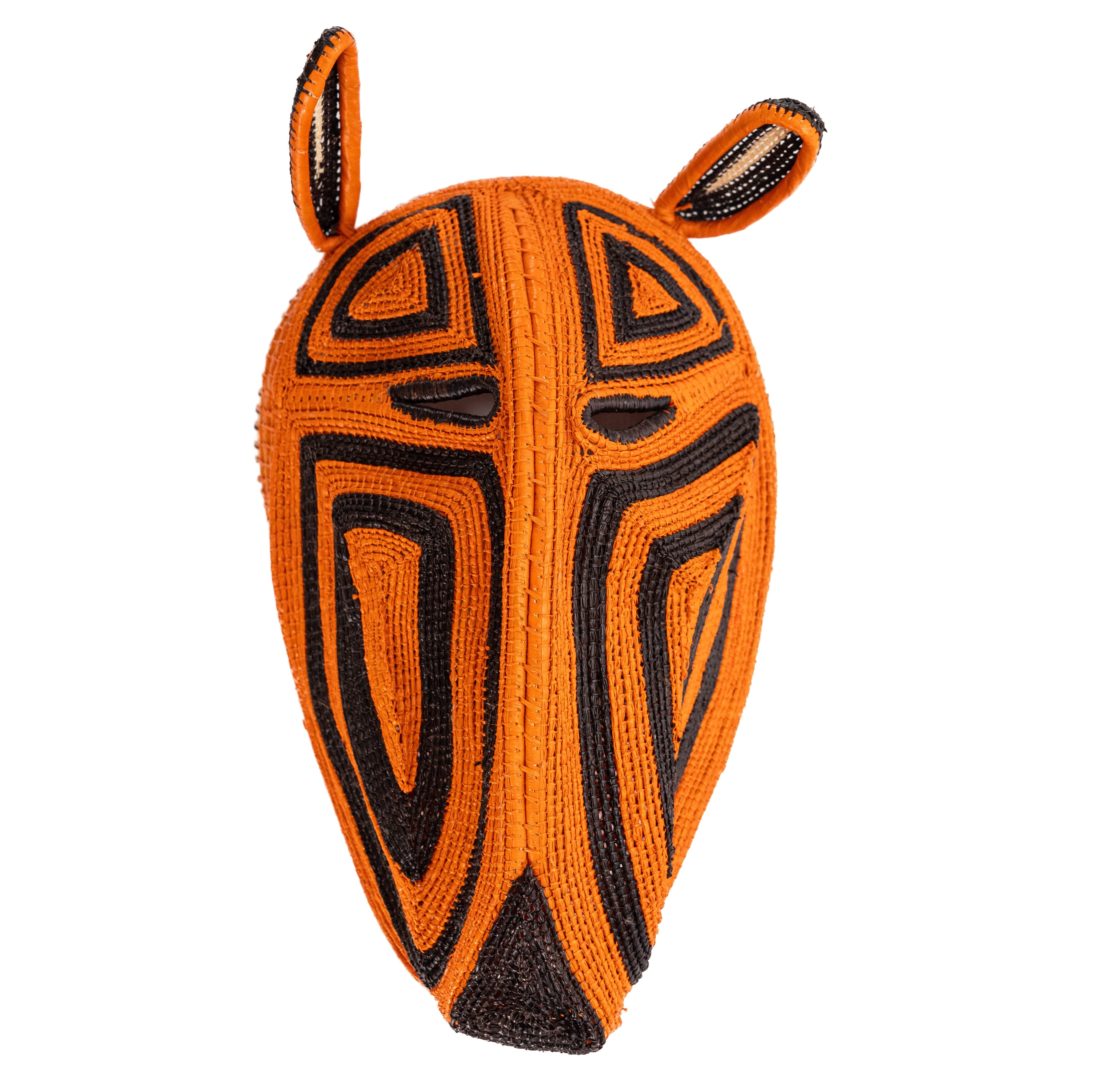 Animal Mask Small Orange/Black