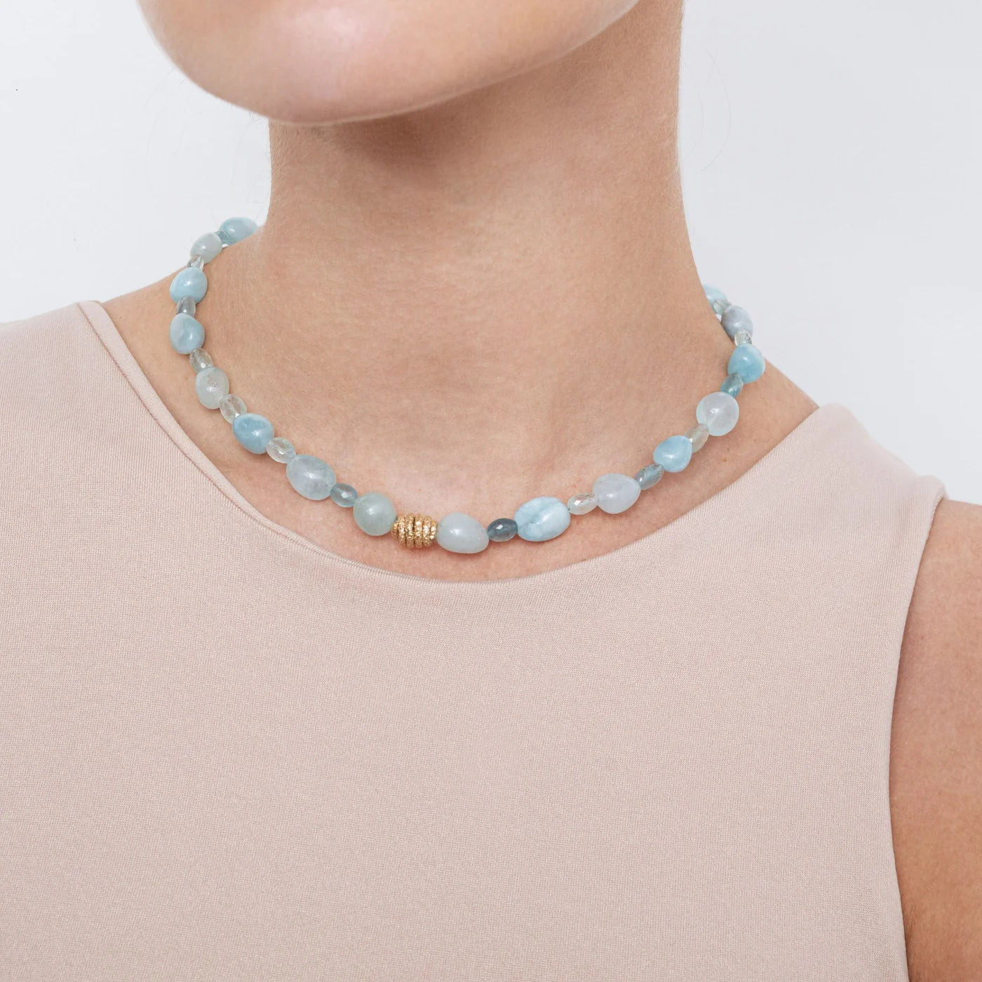 Diana #2 Necklace - Aquamarine