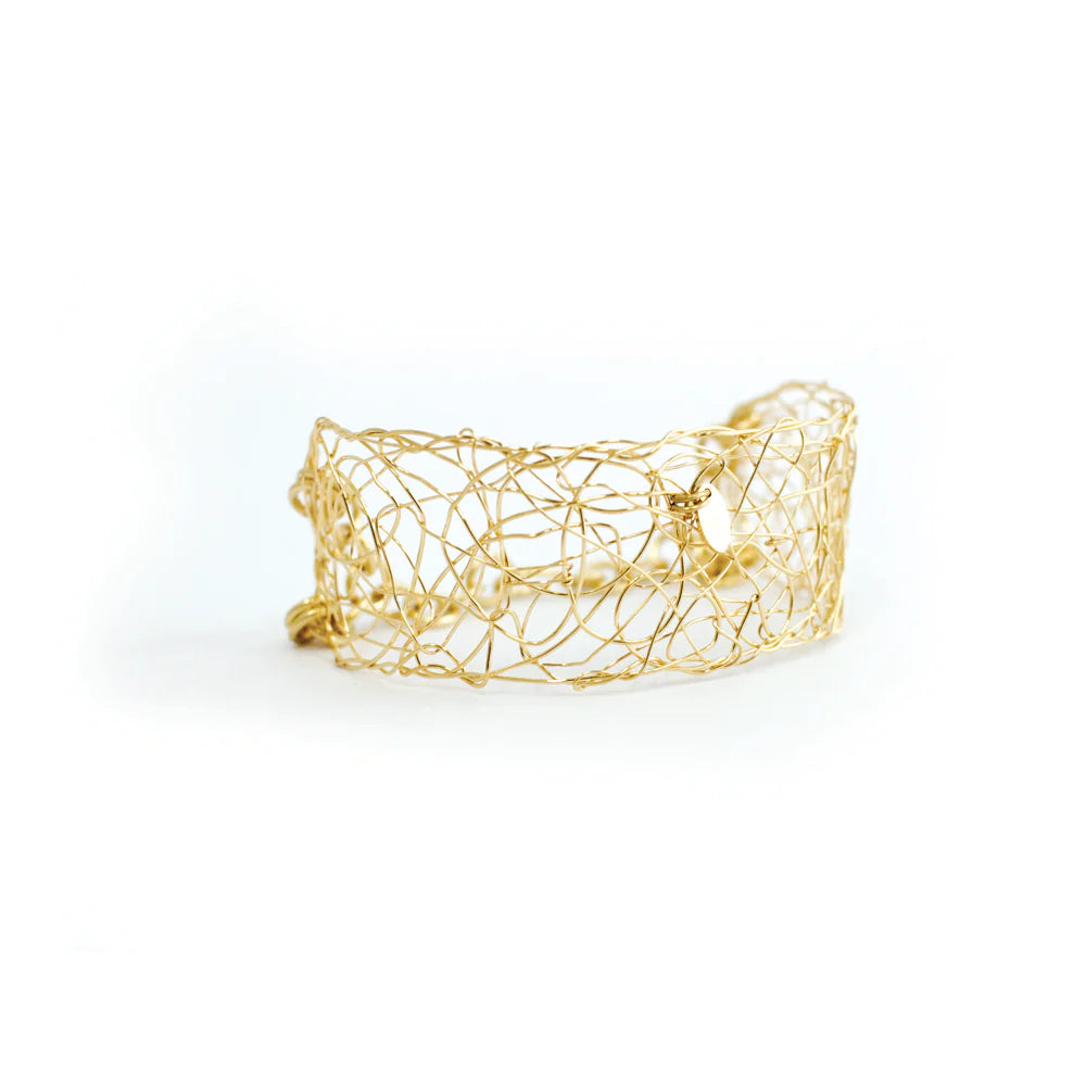 Aura Bracelet (30mm) Yellow Gold