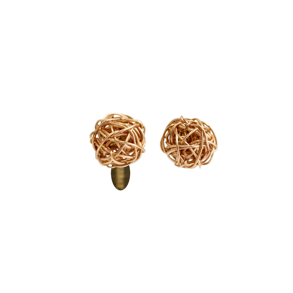 Clementina Stud Earrings #1 (9mm) - Rose Gold