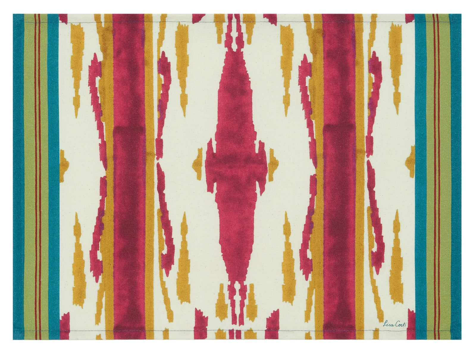 American Placemat 35X48 Flame Aubergine Gold