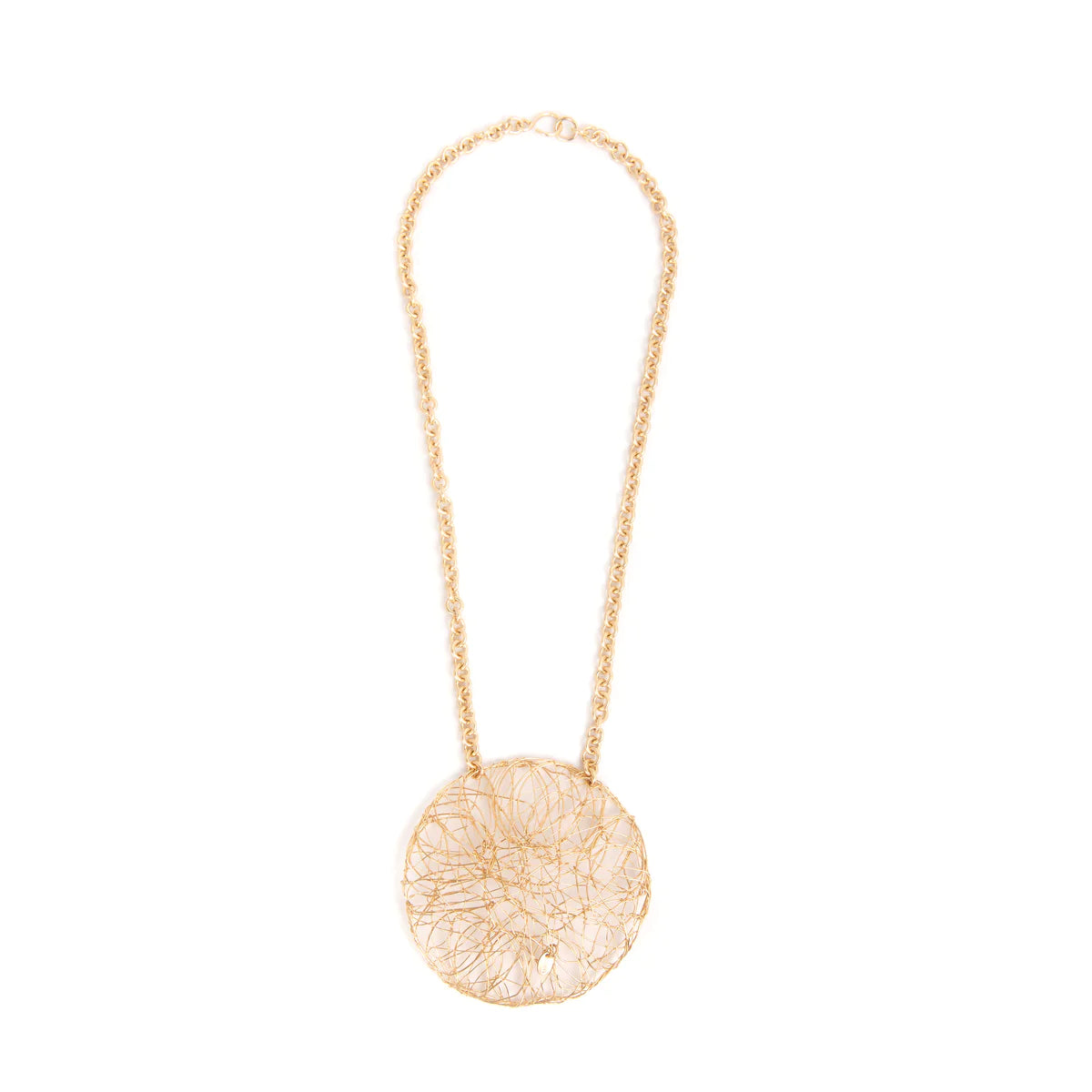 Aura Necklace #9 (70mm) - Yellow Gold