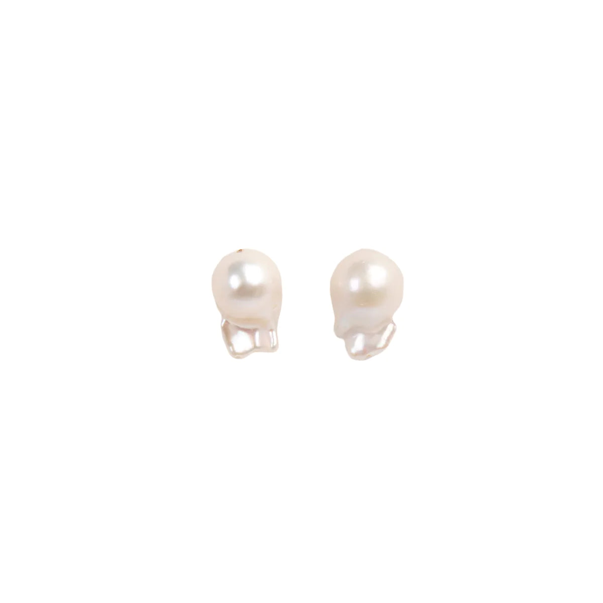 Barroca Earrings #1 (19-20mm) - White Pearl