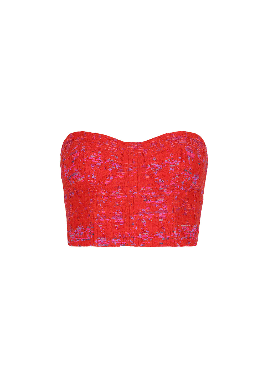 Collage Bustier Red