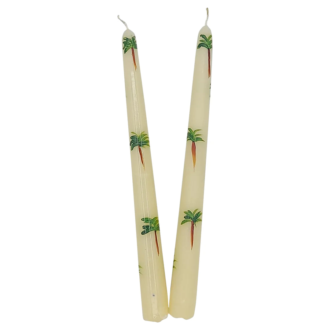 Palm Candle Set of 2
