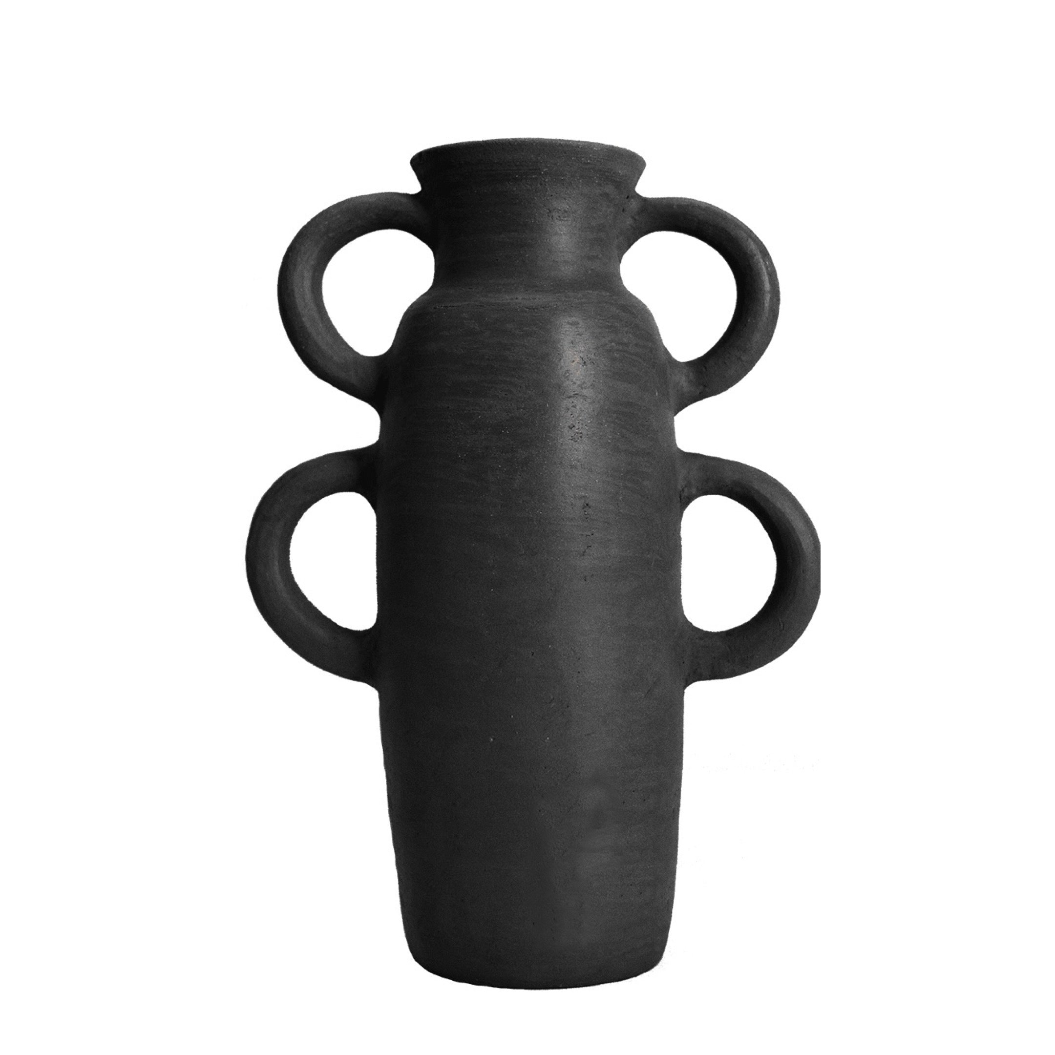 Vase Woman Arms 03-B Black 22X38