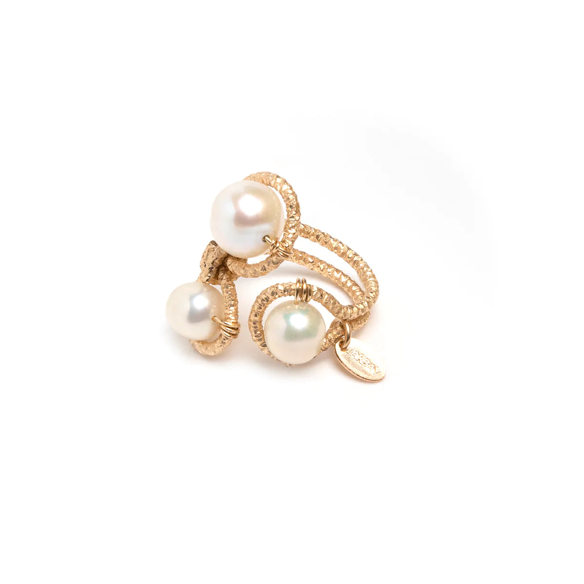 Lilli Adjustable Ring - Pearl